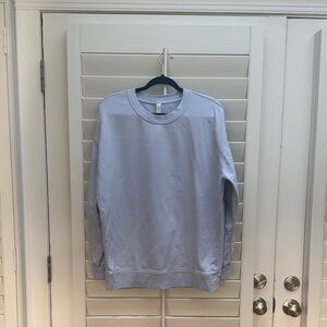 lululemon athletica women’s Soft Blue Crewneck Sweater